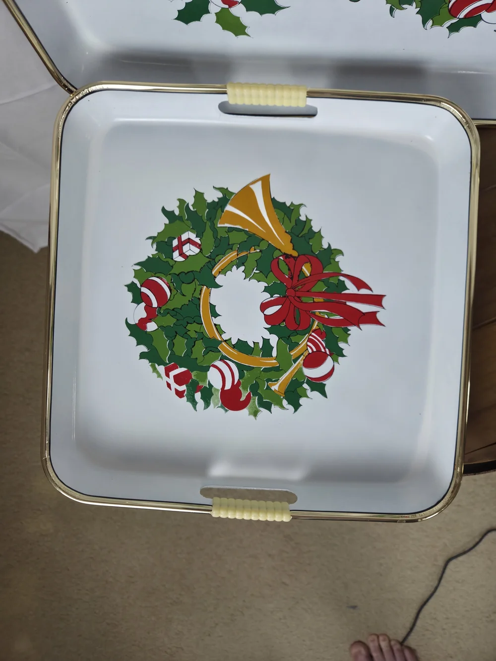 Vintage...Three Piece Lacquer Tray Set.